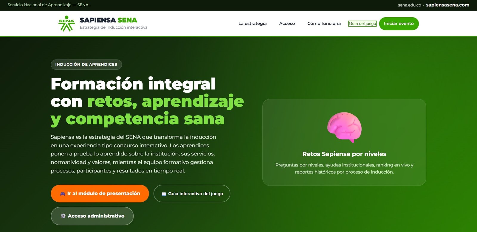SapiensaSENA – Plataforma de Información y Recursos Educativos